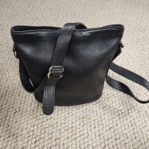 VTG Coach Sonoma Bucket Bag 4907 Black Pebbled Leather Excellent Condition